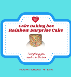 rainbow cake box