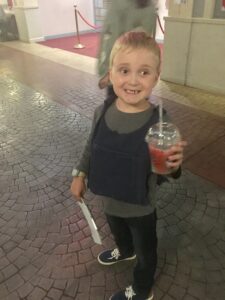 kidzania ethan with a slushy