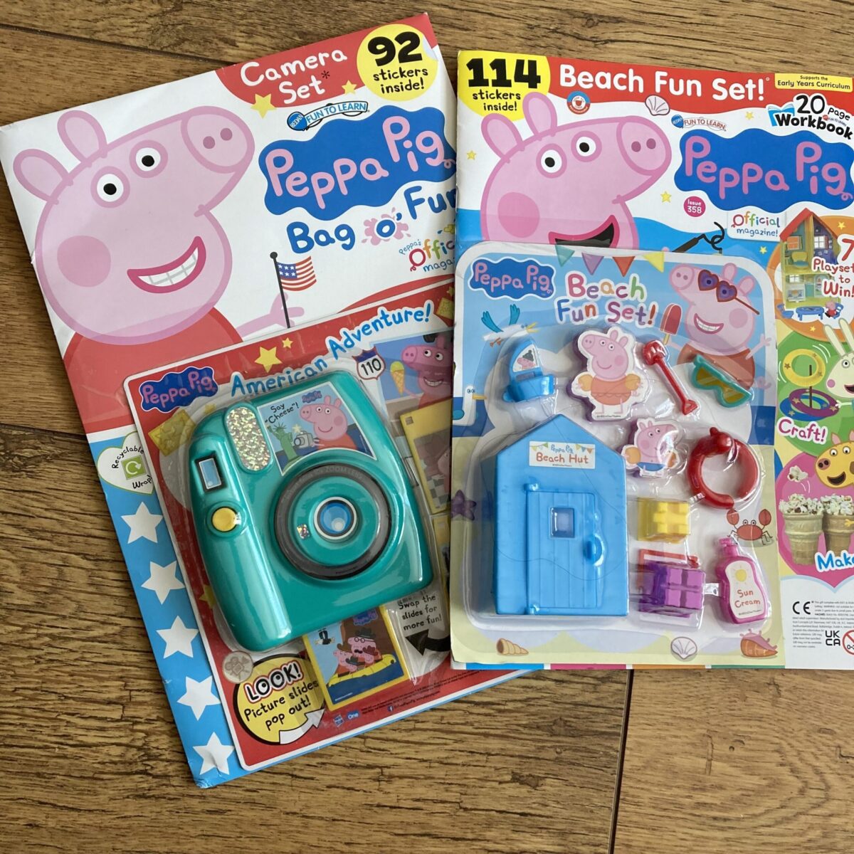 peppa pig magazine and bag o fun