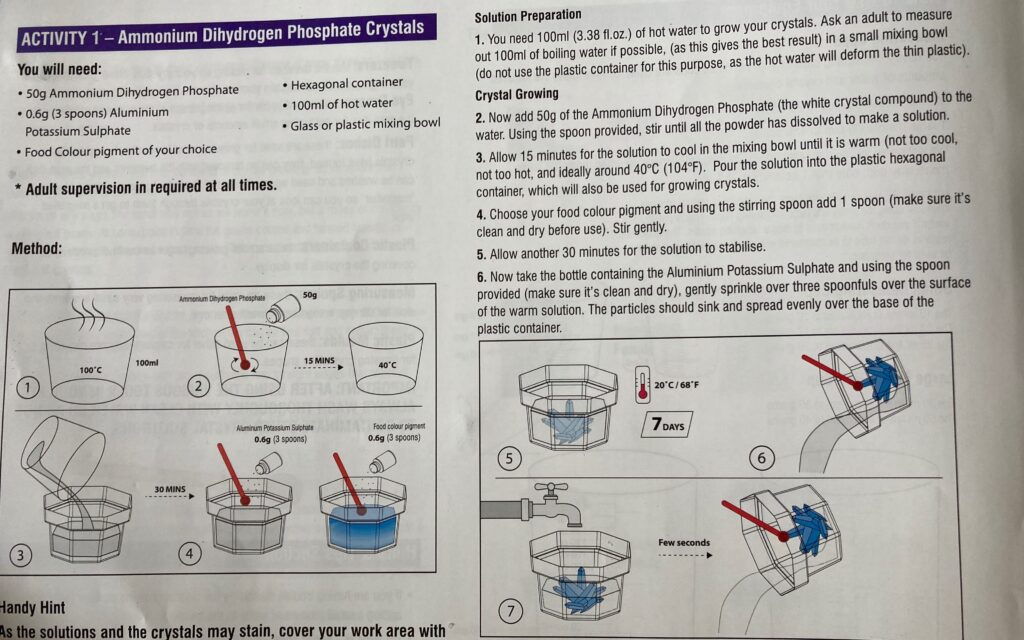Science Mad Crystal Growing Kit