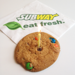 subway birthday